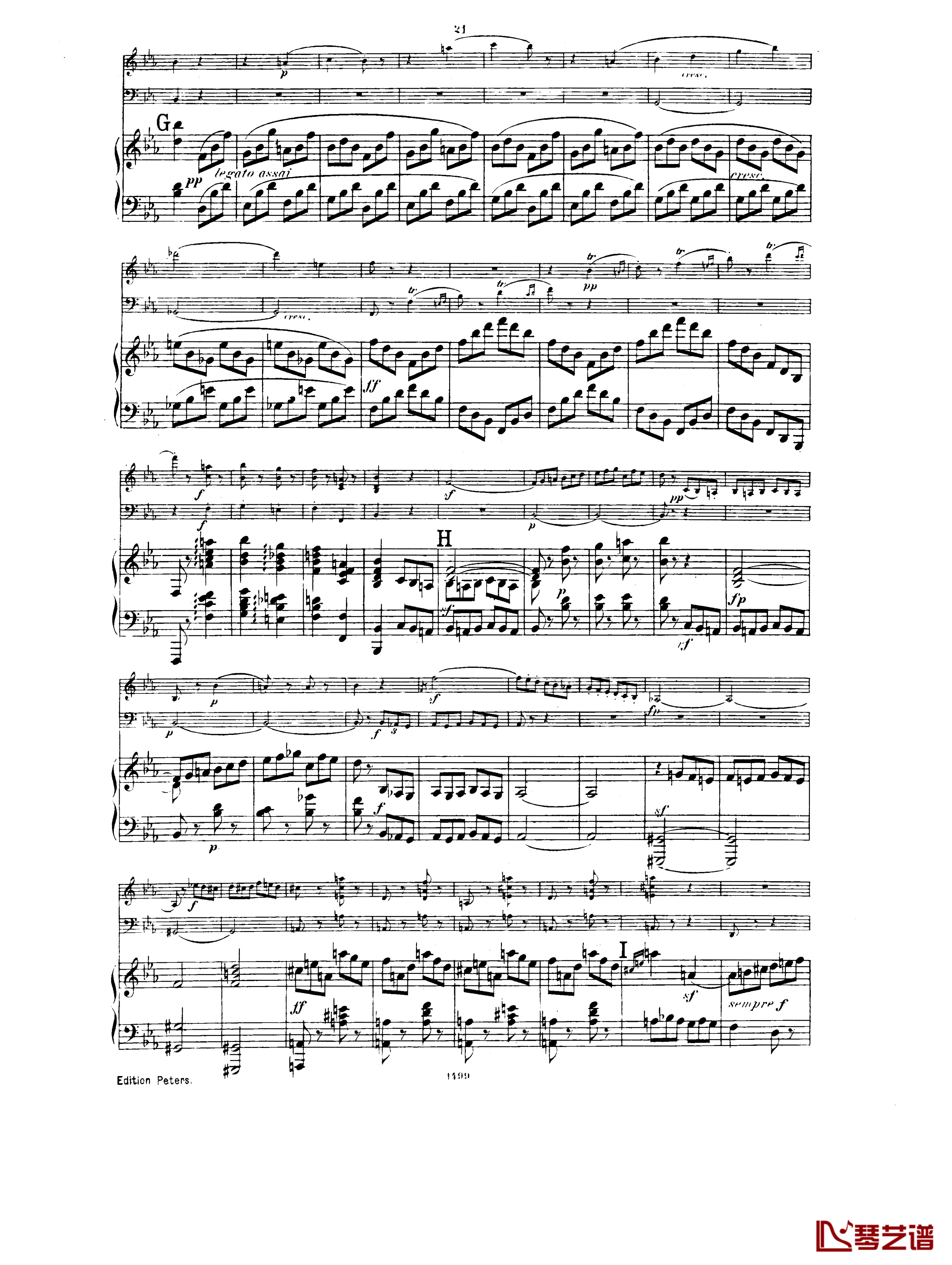  降E大调第一钢琴三重奏  Op.12钢琴谱-胡梅尔20