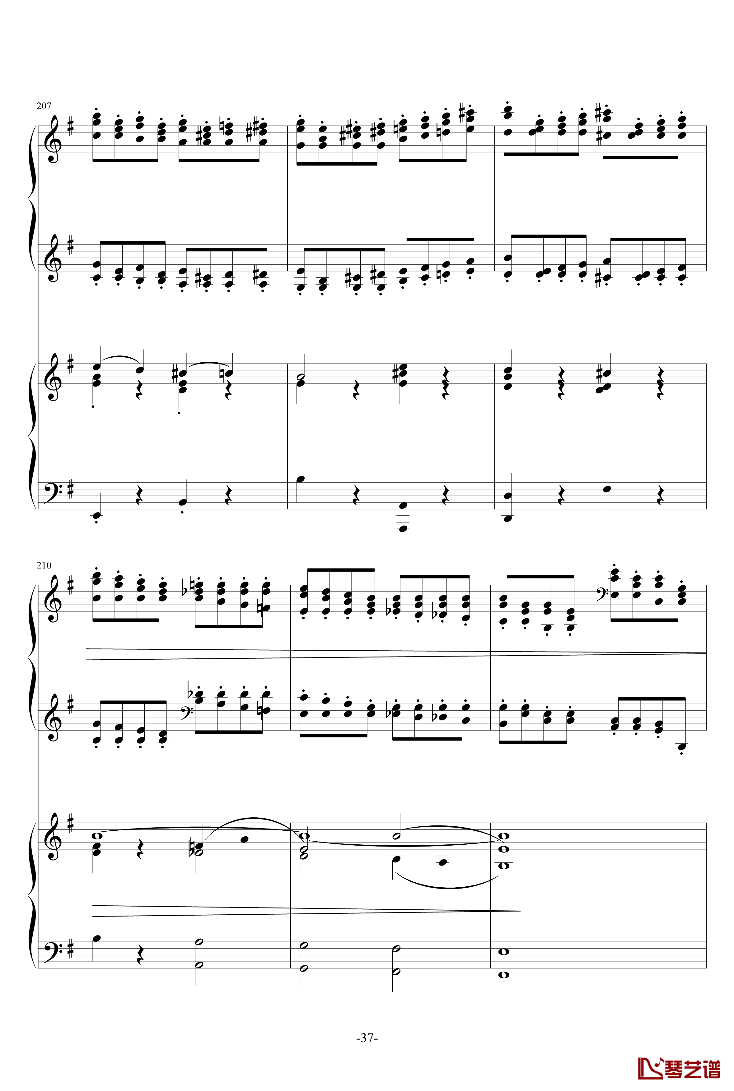 普罗科菲耶夫第三钢琴协奏曲第二乐章钢琴谱37