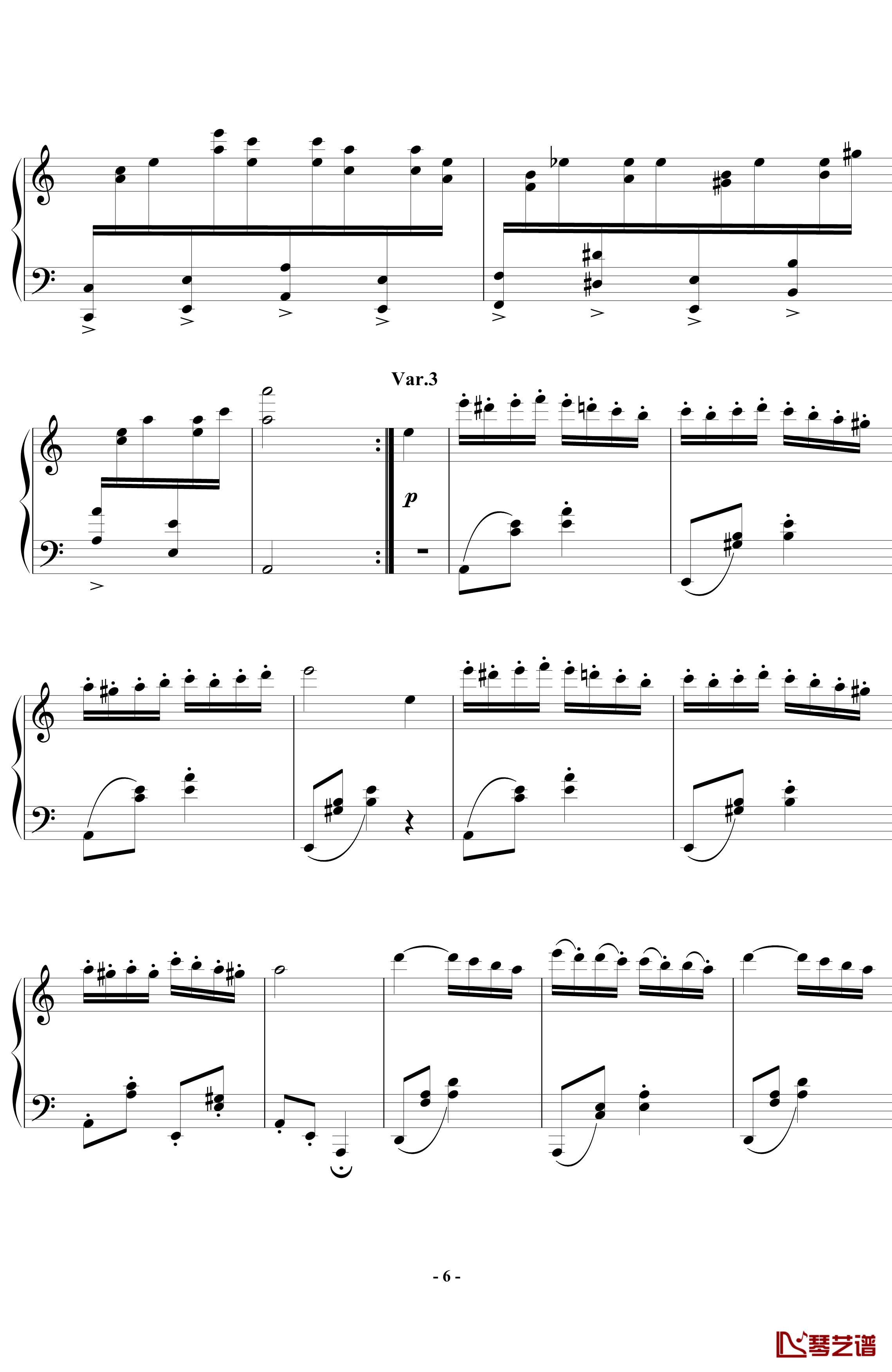 帕格尼尼飞絮曲钢琴谱-标准版-马克西姆-Maksim·Mrvica6