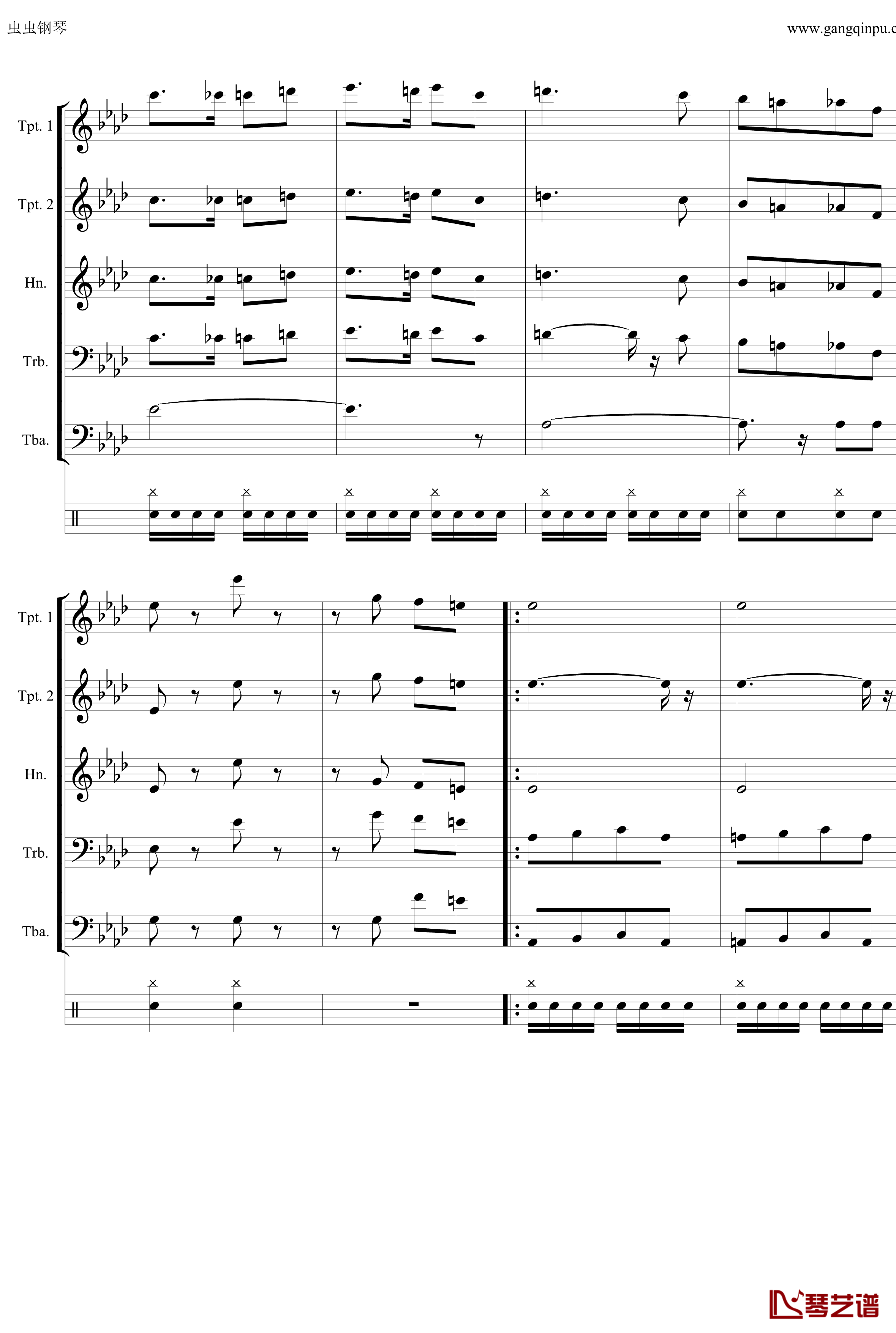 野战炮兵进行曲钢琴谱-重制版-苏萨4