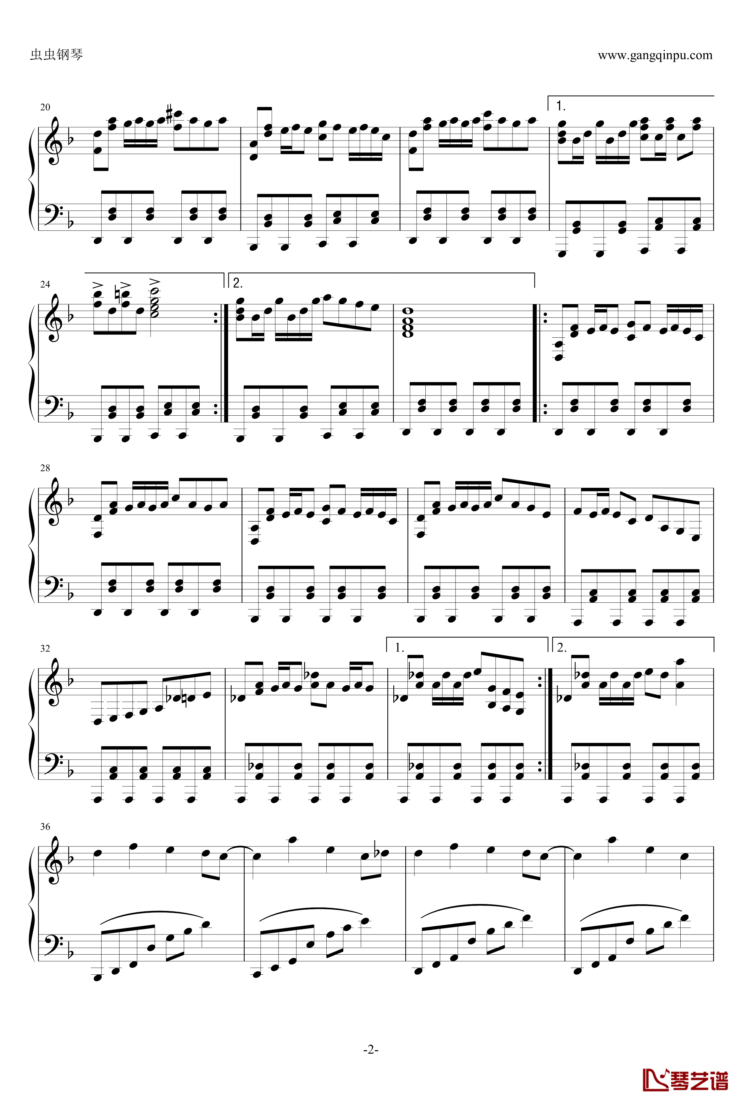 ナィト·ォブ·ナィツ钢琴谱-【まらしい版】-まらしい2