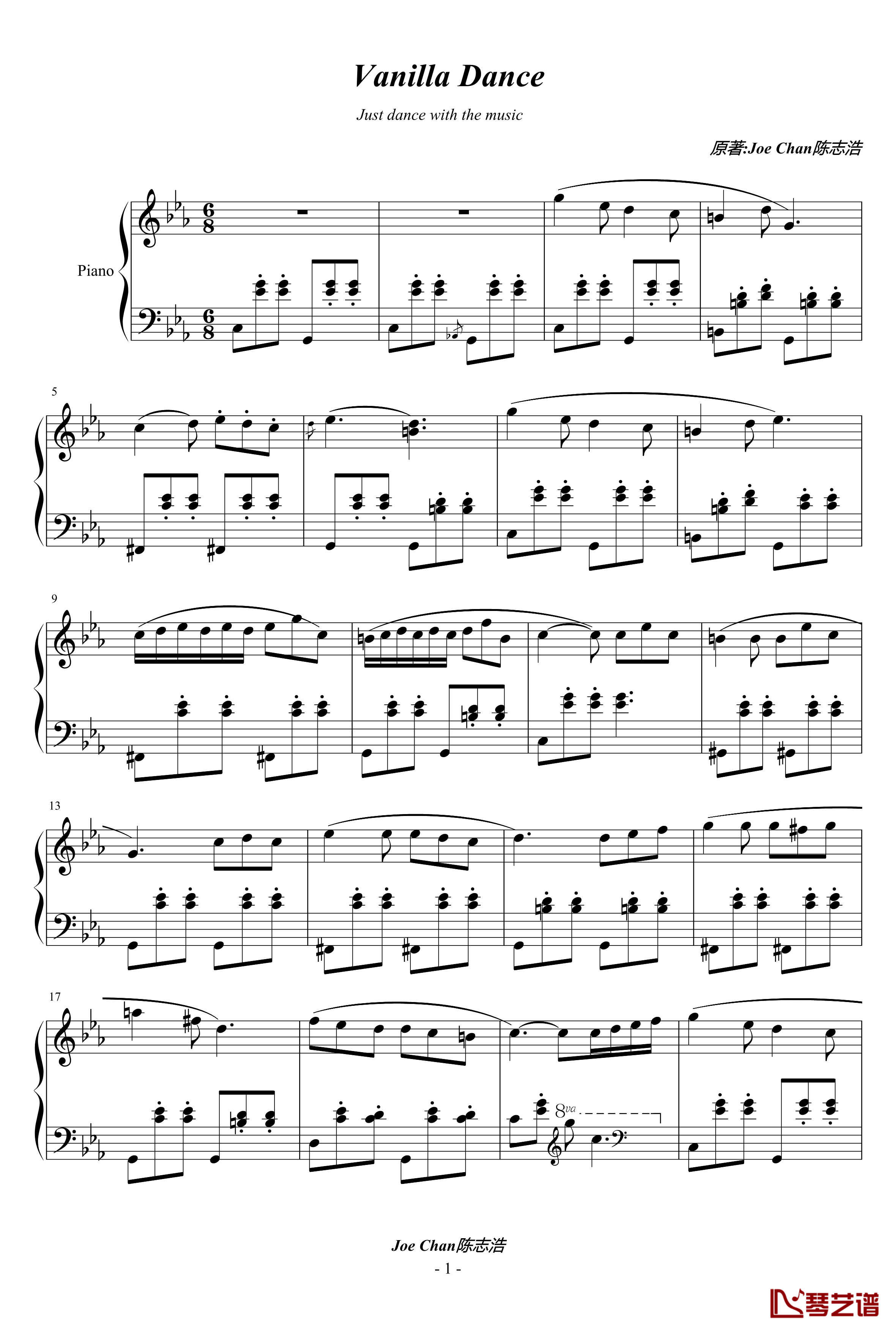 Vanilla Dance钢琴谱-Mrjoeconan1