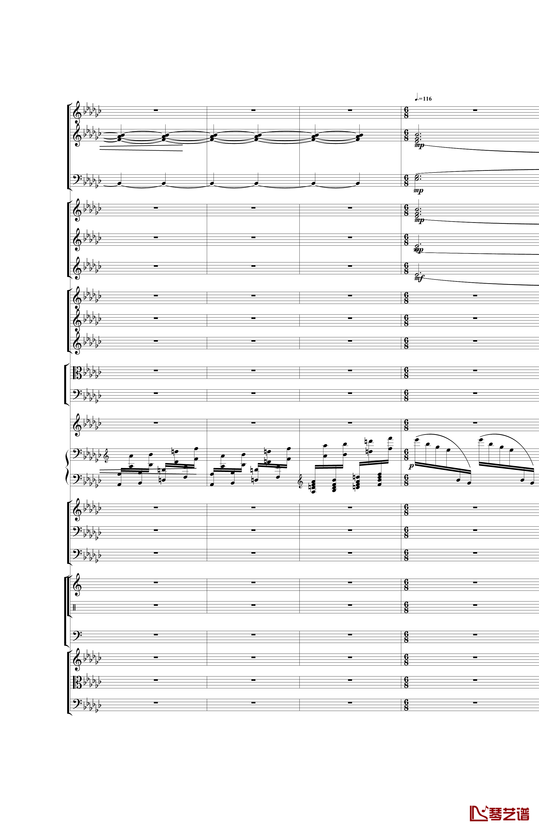 Piano Concerto No.3 in E Flat minor钢琴谱 I.Moderto-热情而辉煌32