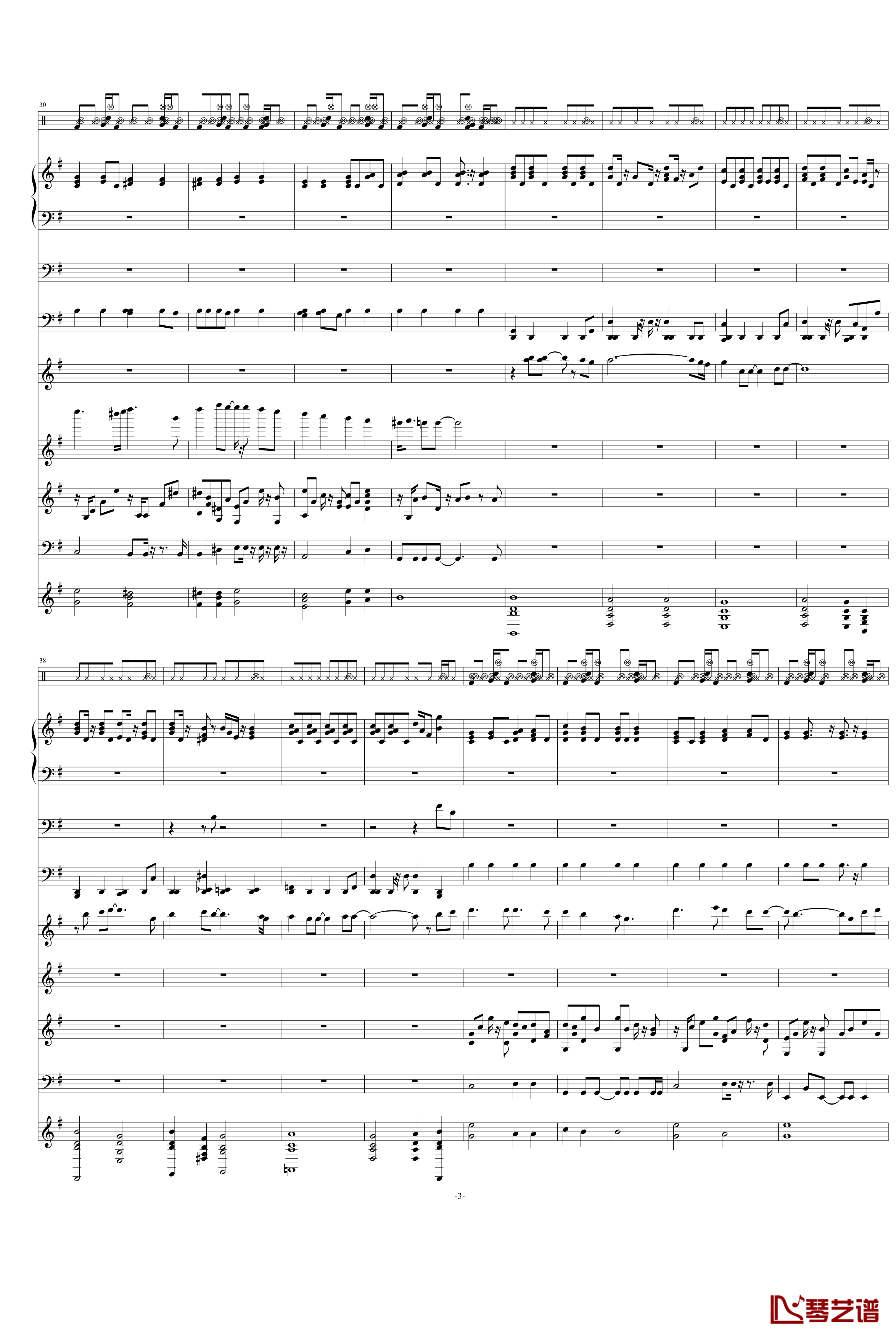 天竺星空钢琴谱-VST重新修改-swenl3