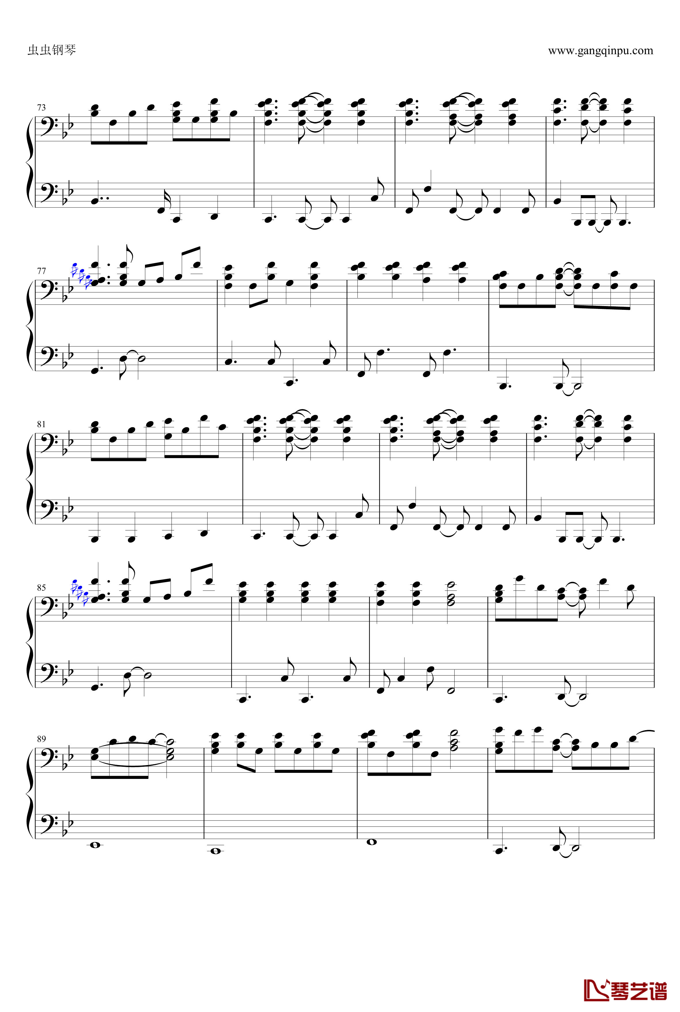 抛物线钢琴谱-蔡健雅-伴奏谱5