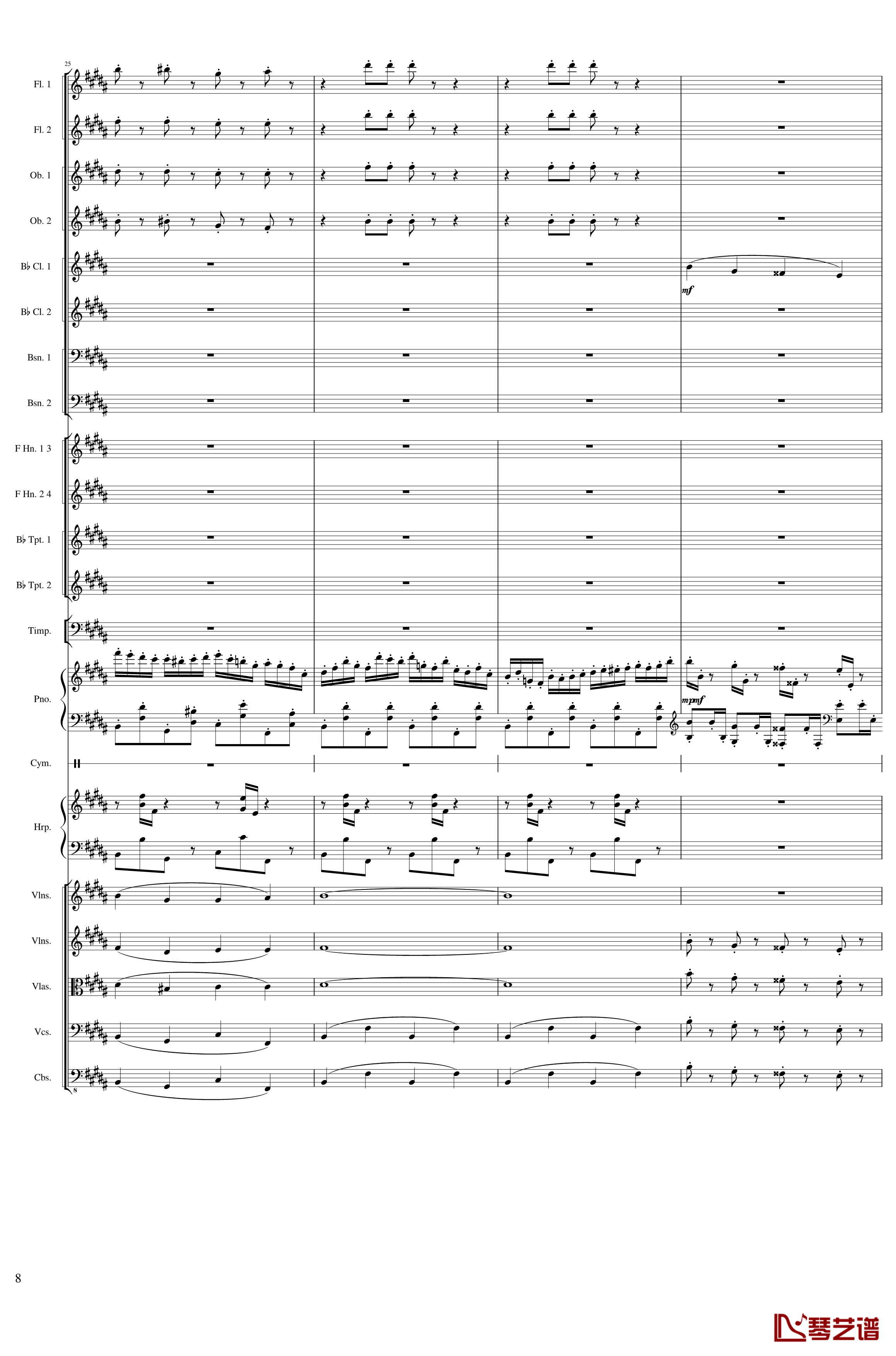 Symphonic Poem No.3, Op.91 Part 3钢琴谱-一个球8