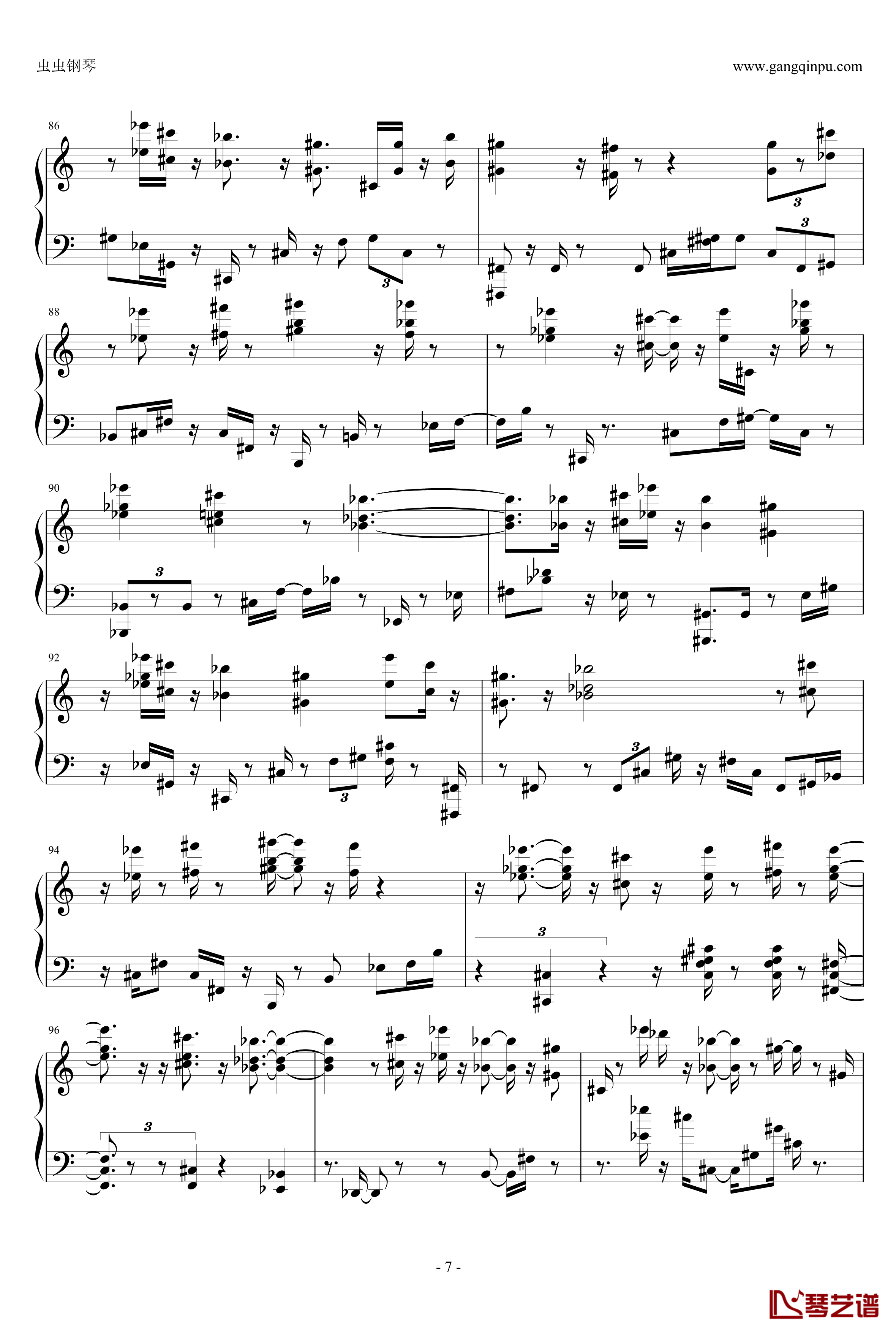 京慕钢琴谱-布欧7