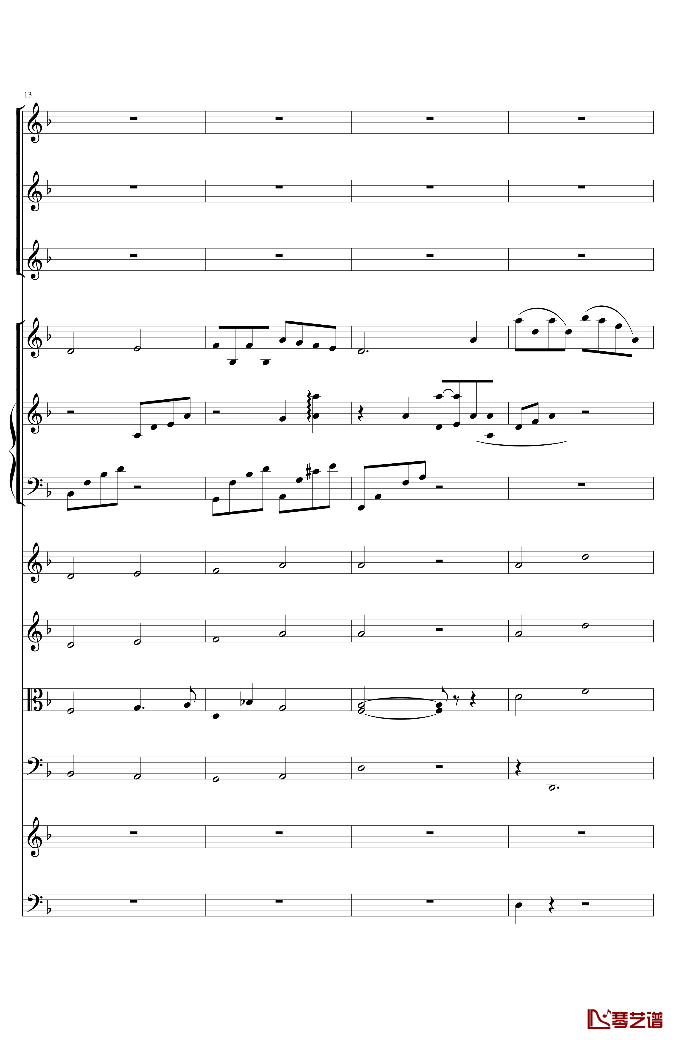 辛德勒的名单钢琴谱-小提琴协奏曲-影视4