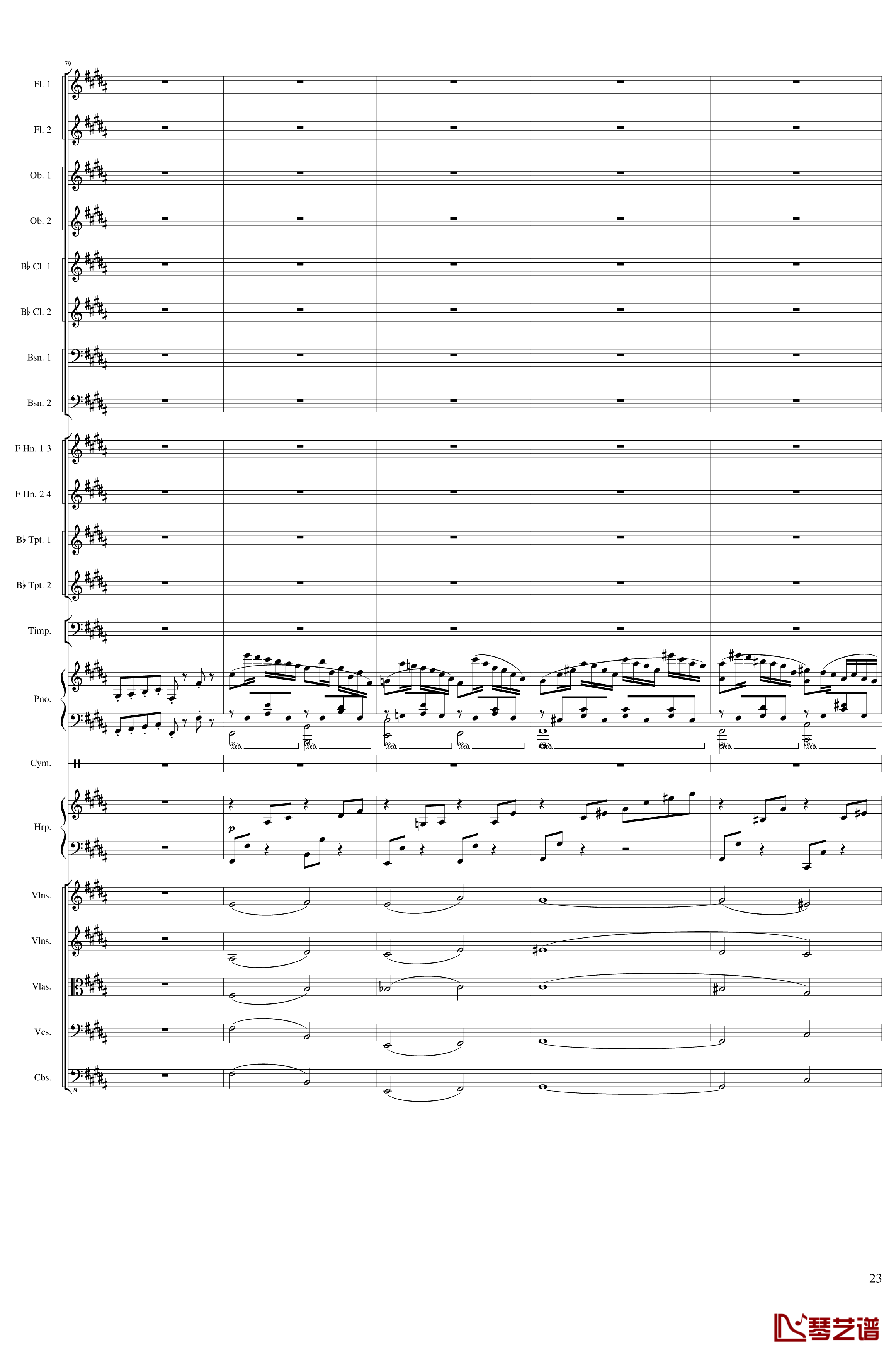Symphonic Poem No.3, Op.91 Part 3钢琴谱-一个球23