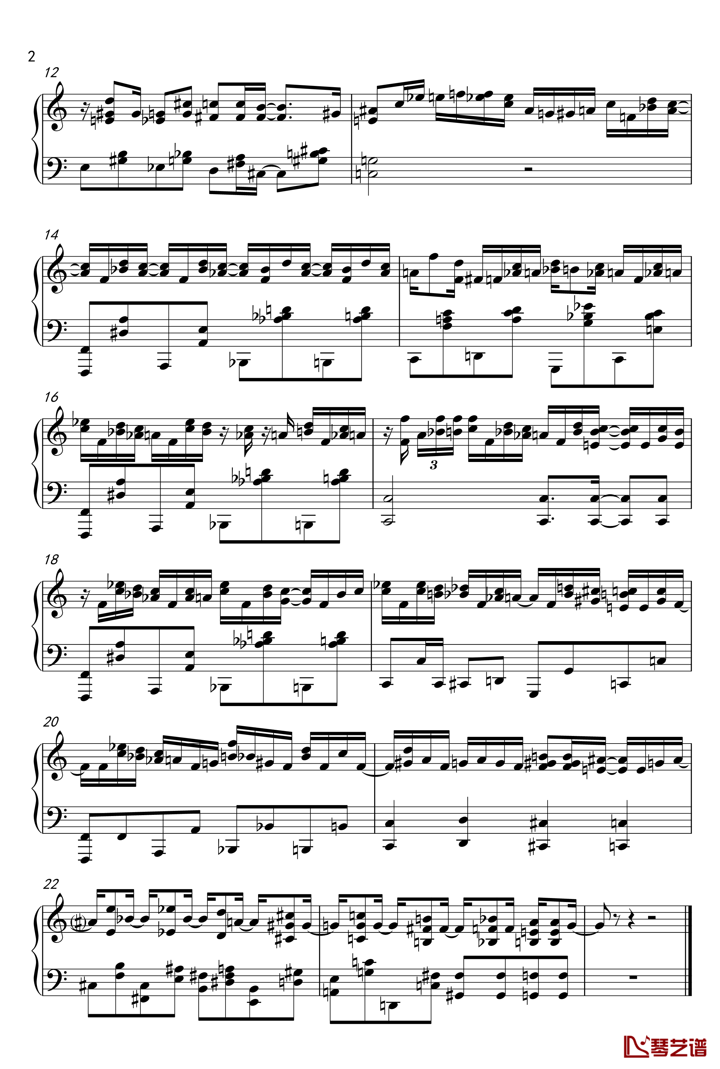 Madness Solo No 1钢琴谱-1900-海上钢琴2