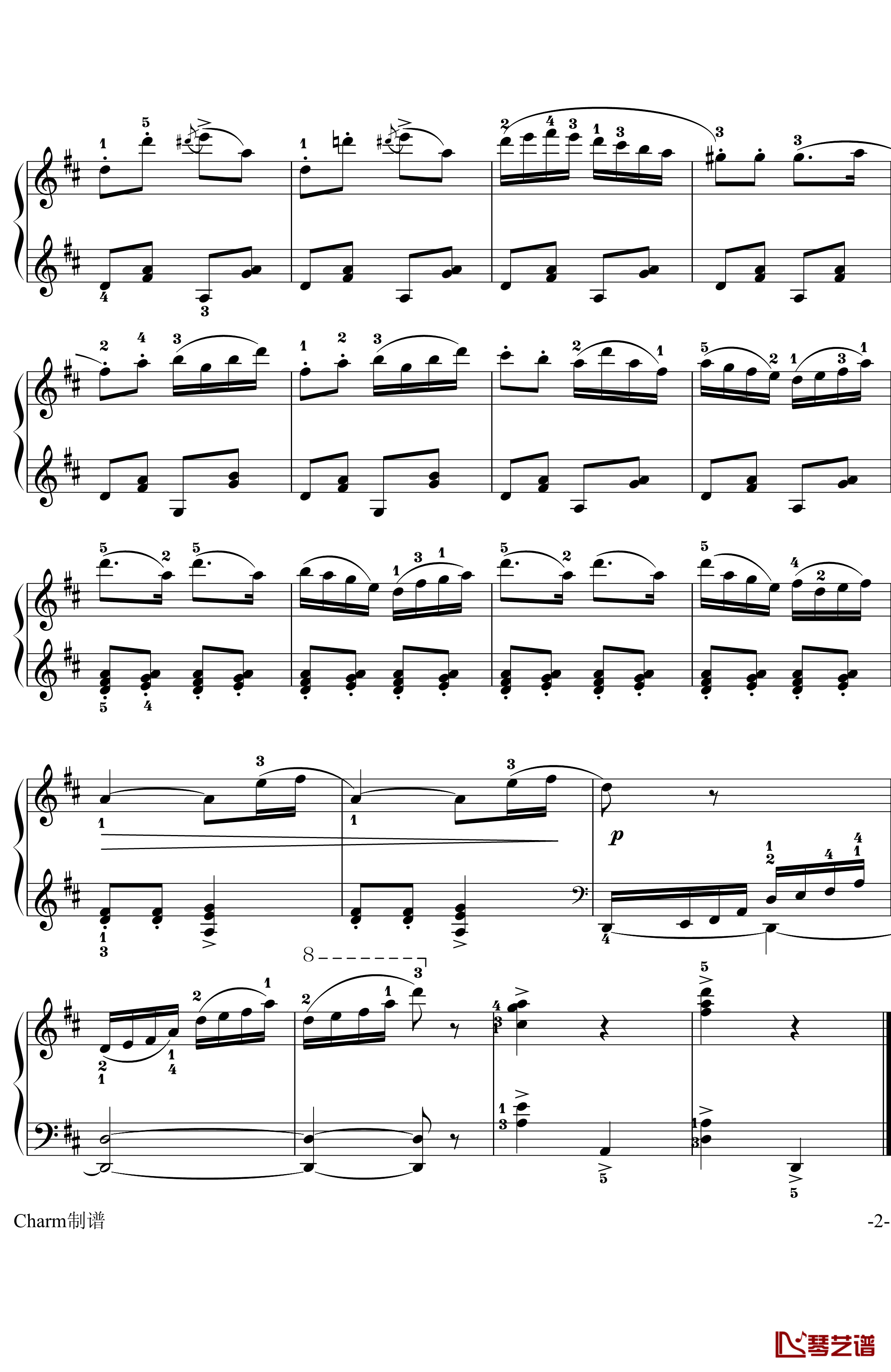 舞曲钢琴谱-肖斯塔科维奇2