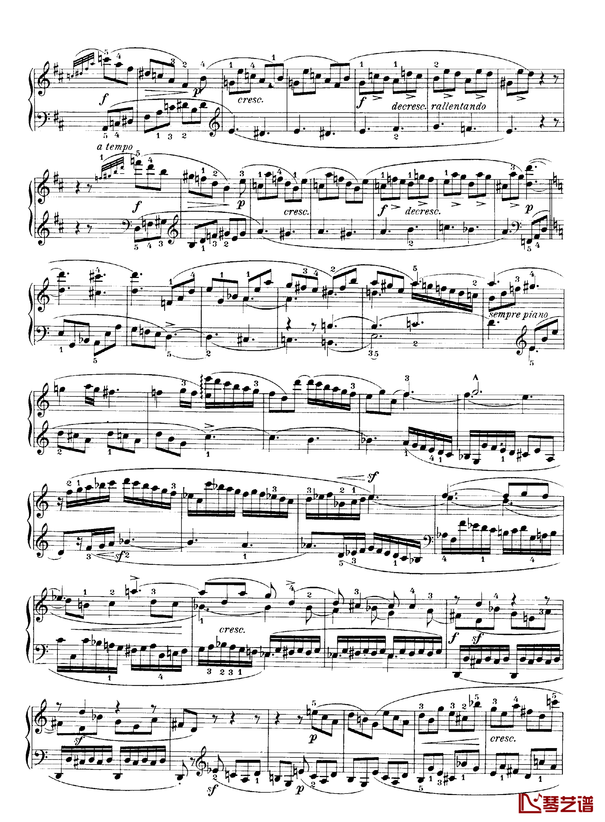 b小调钢琴奏鸣曲Op.40No.2钢琴谱-克莱门蒂11