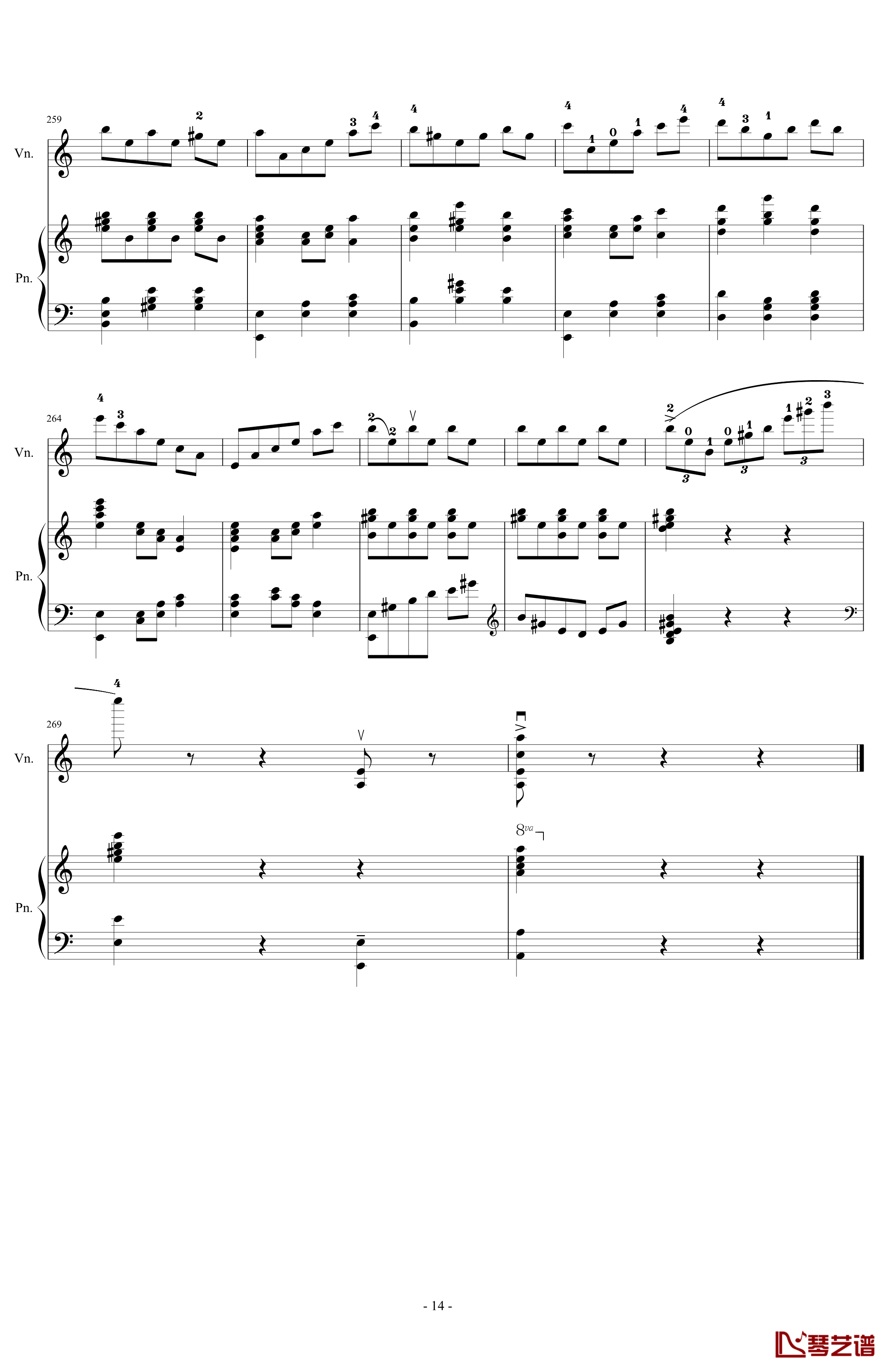 A小调舞曲钢琴谱-For Piano And Violin-.伊dên-H1414