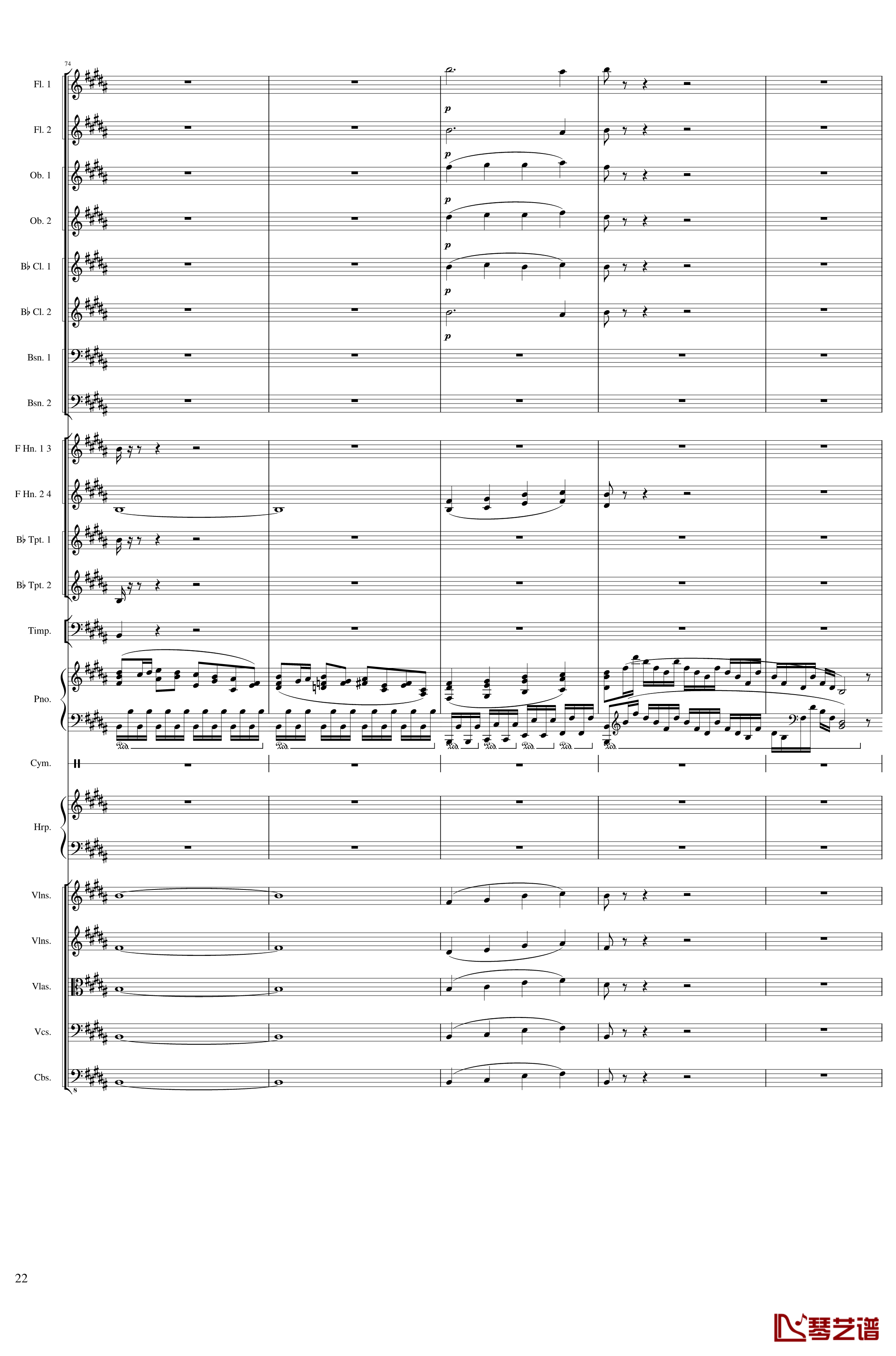 Symphonic Poem No.3, Op.91 Part 3钢琴谱-一个球22