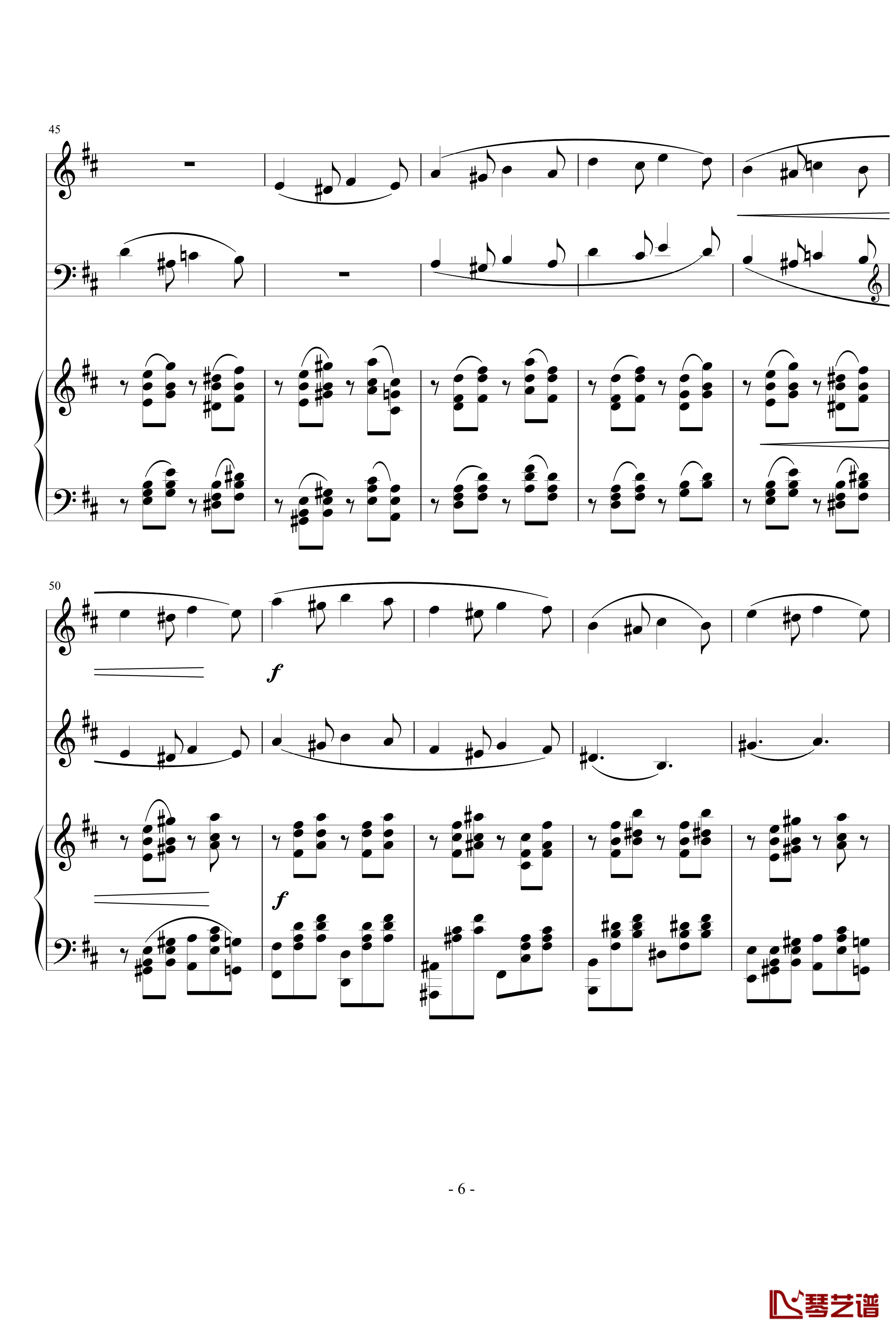 D大调钢琴三重奏第2乐章钢琴谱-原创-nyride6
