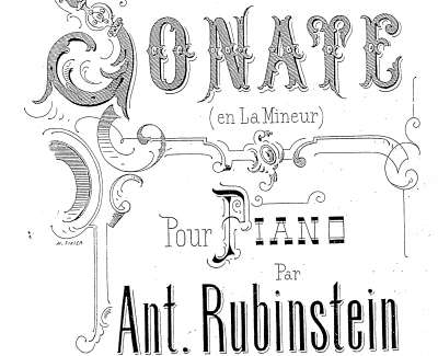 a小调第四钢琴奏鸣曲钢琴谱-安东 鲁宾斯坦- Op.100