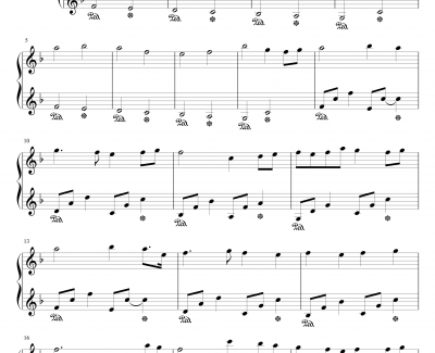 我的2012钢琴谱-修改版-王小特