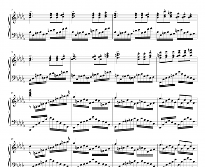 小练习曲No.1钢琴谱-乐之琴