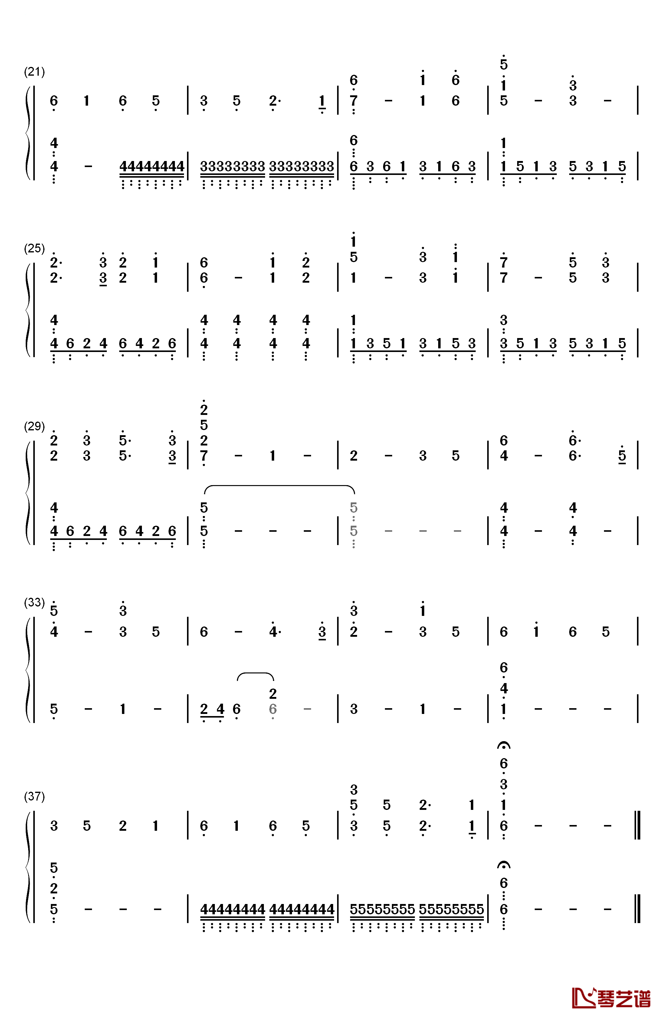 Oogway Ascends钢琴简谱-数字双手-Hans Zimmer2