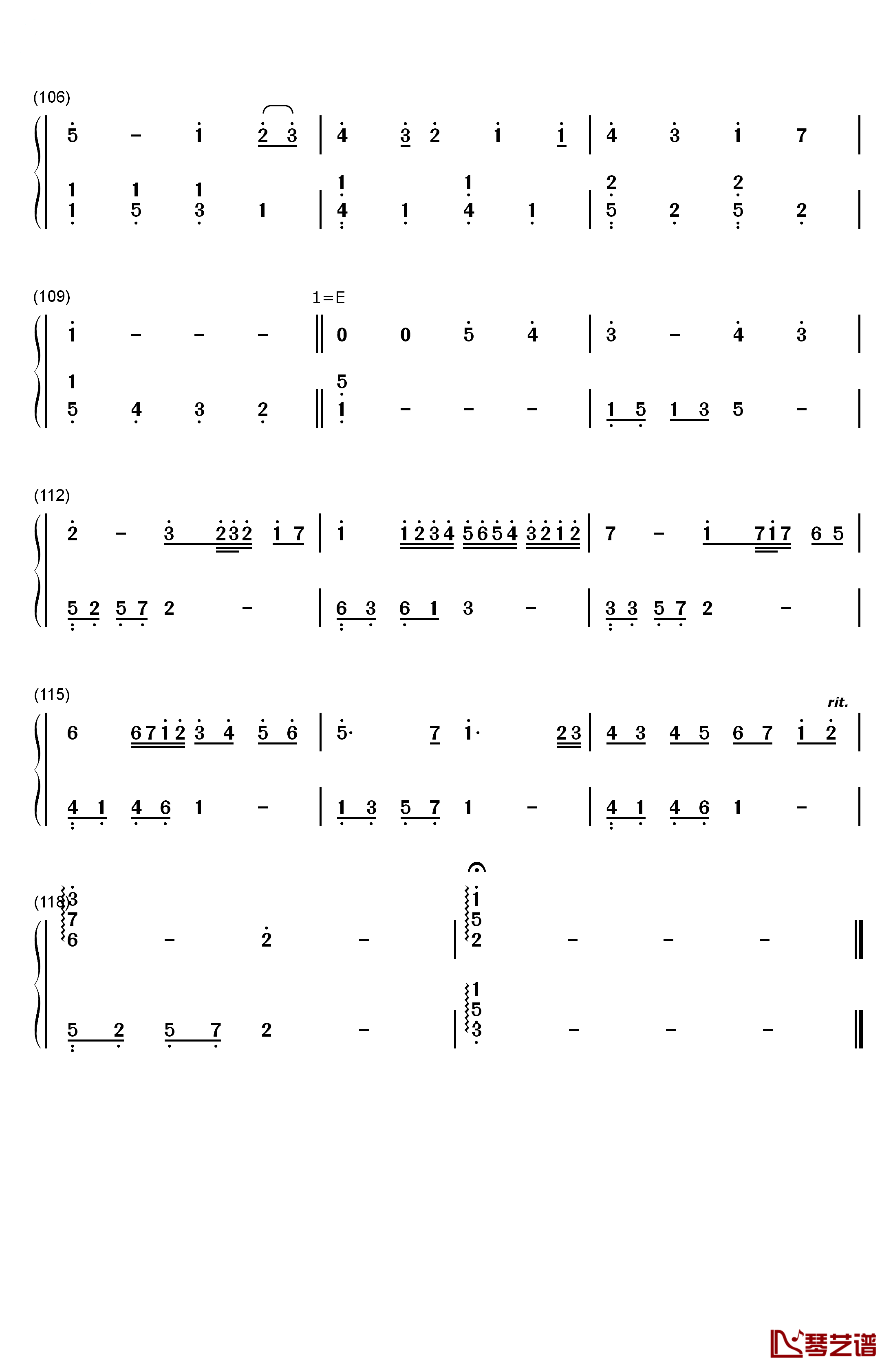 天黑日记钢琴简谱-数字双手-张语格(SNH48)7