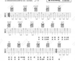 马吉他谱-福禄寿-《马》G调原版六线谱-吉他弹唱教学