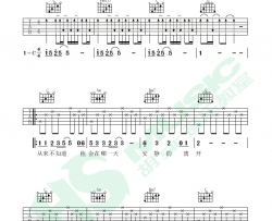 丢火车乐队《呼吸》吉他谱(C调)-Guitar Music Score
