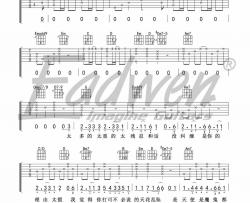 EN《嚣张》吉他谱(G调)-Guitar Music Score