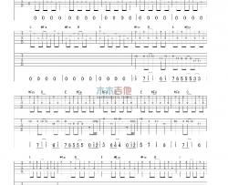 高旗& 超载《 陈胜吴广 不插电版 》吉他谱-Guitar Music Score