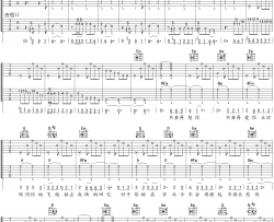 浪人情歌吉他谱-伍佰-原版双吉他弹唱谱-附PDF图片谱